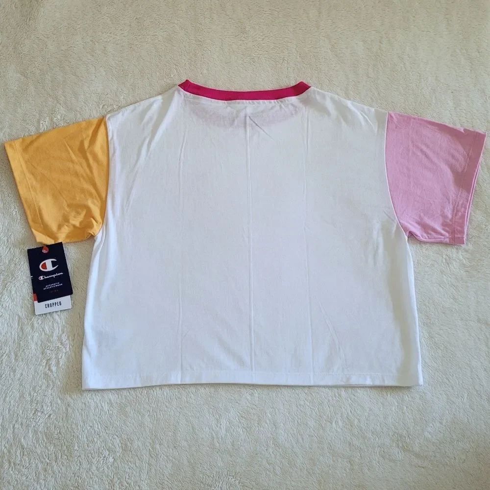 Champion🏆Cropped Color Block Tee👕 - NWT - Picture 2 of 16